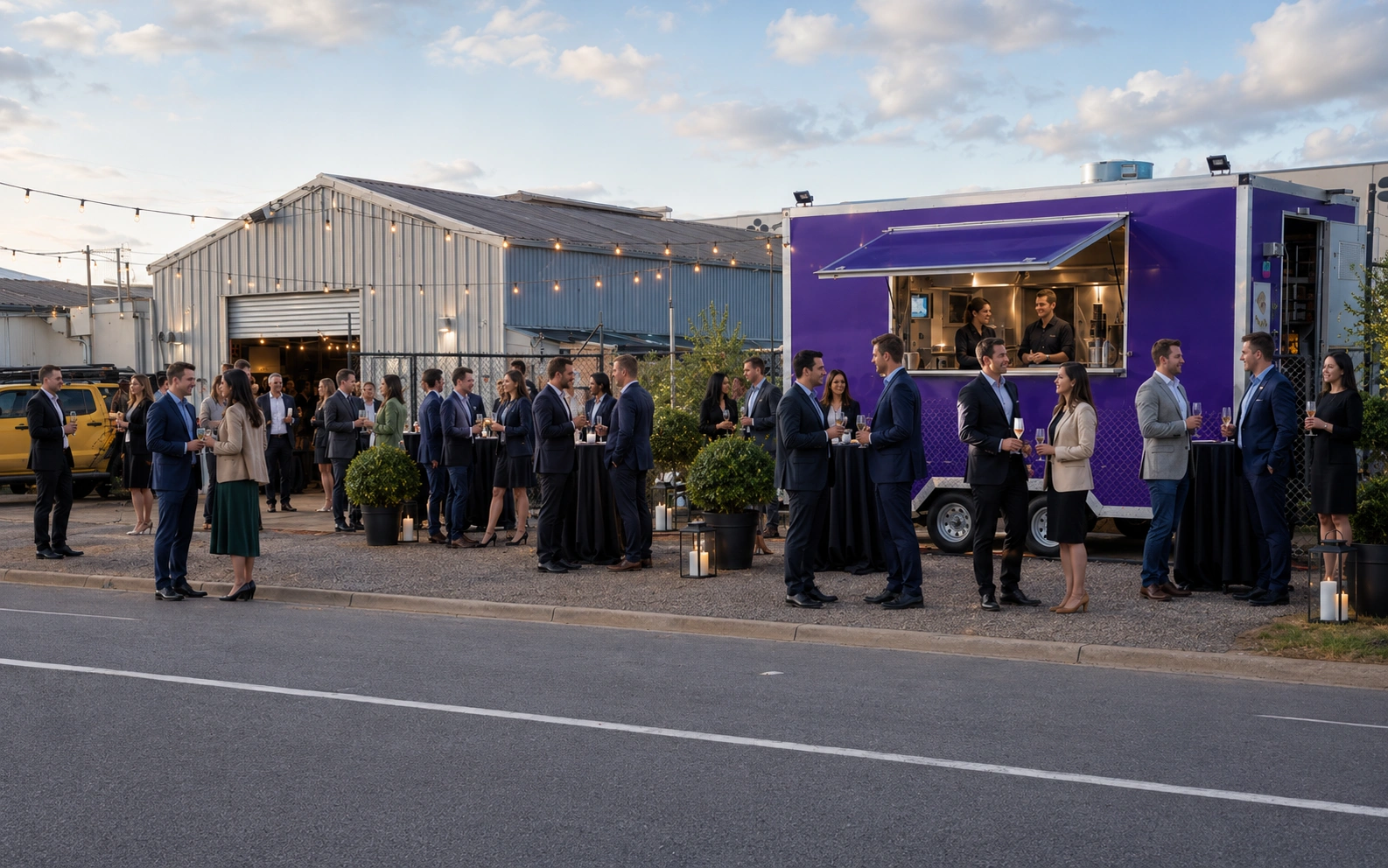 On-site cooking service for corporate events.