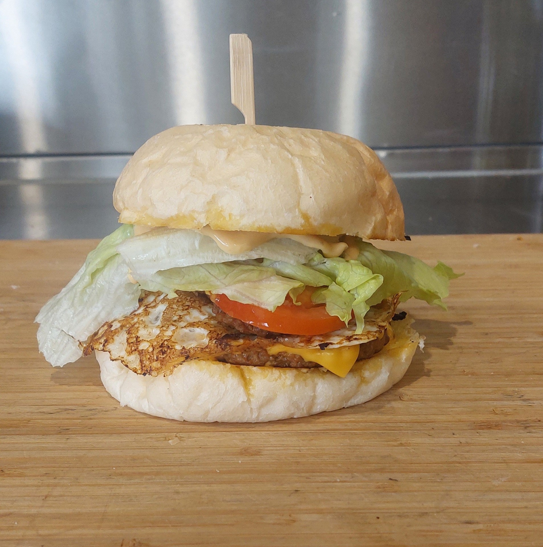 CSP box loaded high with cheesesteak filling.