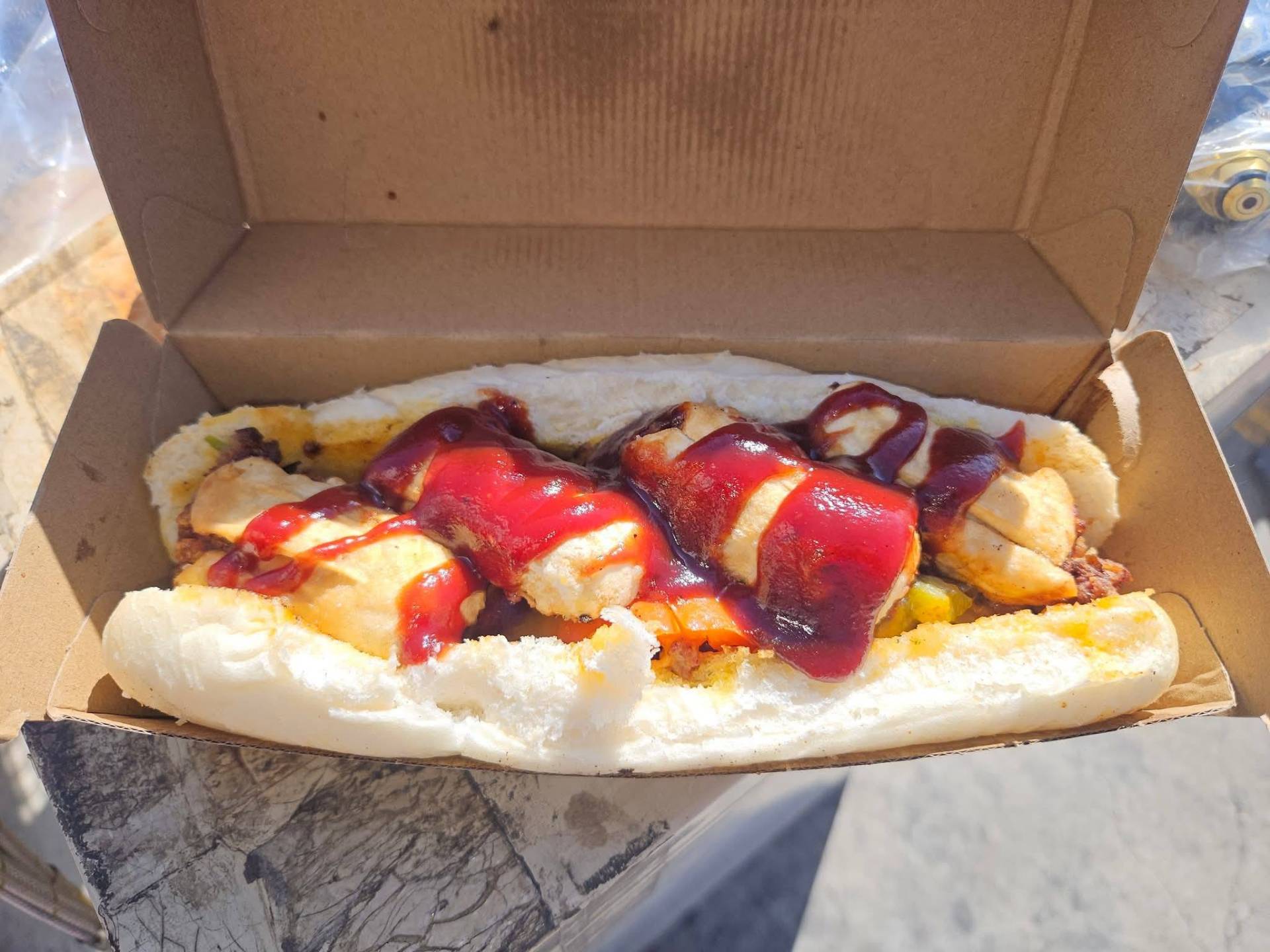 Caramelised onion and capsicum on a Gigi's build.