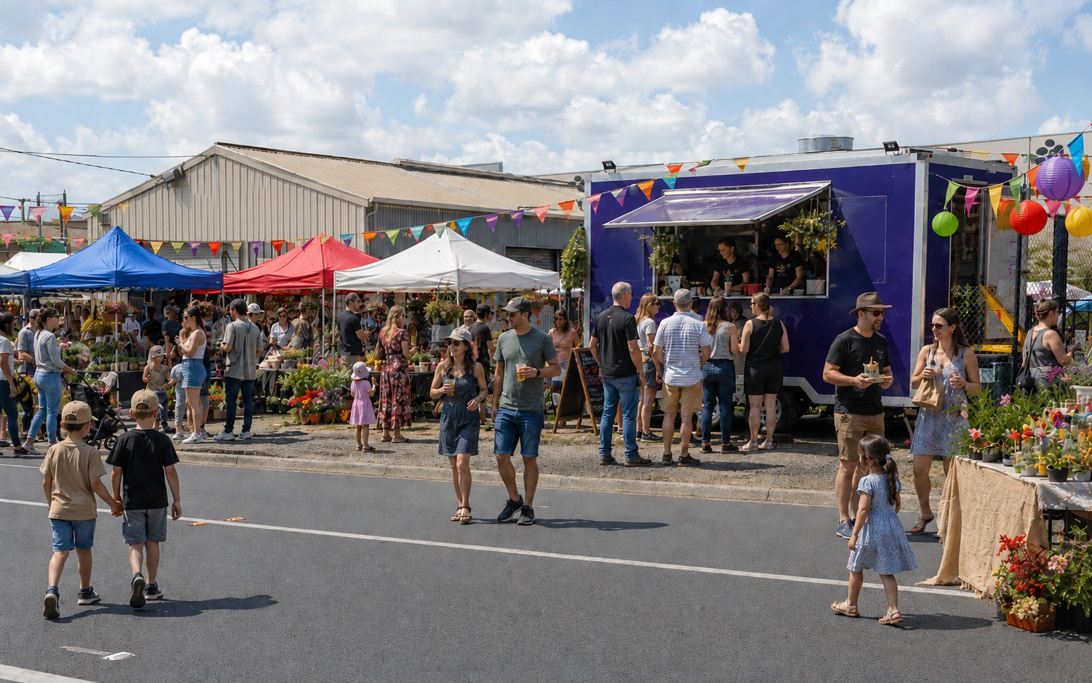 Public event — Gigi's at a market or festival.